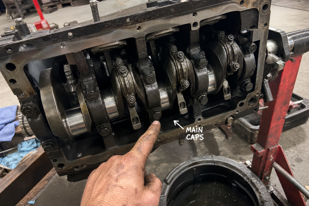 Cylinder block engine parts