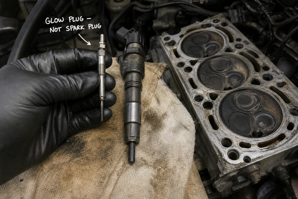 Do diesel engines have spark plugs