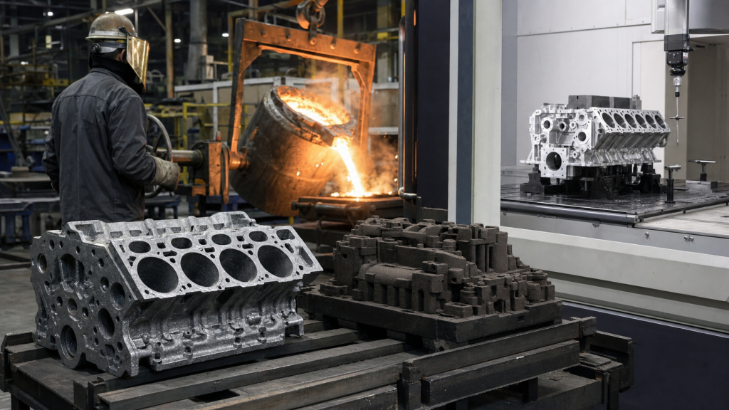 How are engine blocks made