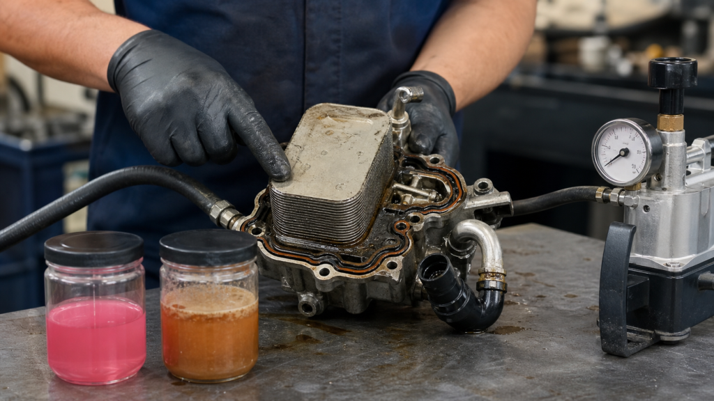 Engine oil cooler replacement cost
